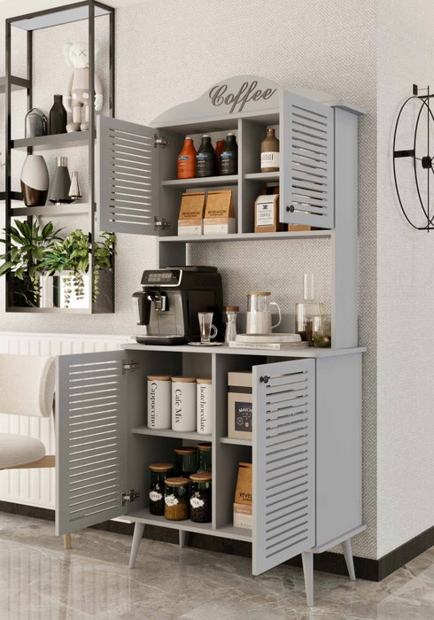 Hanah Home Avior 90 - Gabinete de café Gris claro